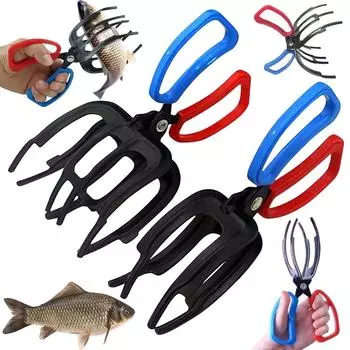 2/3 Teeth Angling Fishing Pliers Multifunctional Fish Controller Tongs ABS Fish Pliers Gripper Fishing Tools Tackle