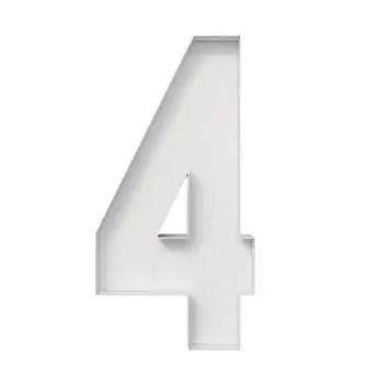 2.3ФТ Цифры для шаров, Каркас для цифр из шаров, Украшения на день рождения, Декор на годовщину, Большие картонные цифры One Size