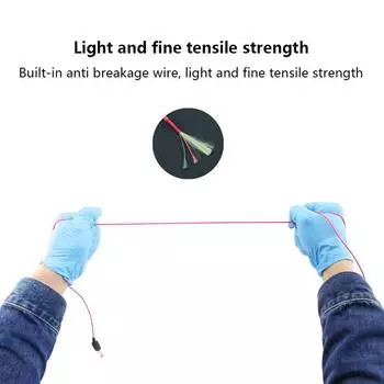 2.3M Silicone Tattoo Clip Cord Tattoo Hook Line Tattoo Wire Cable For Connect чёрный