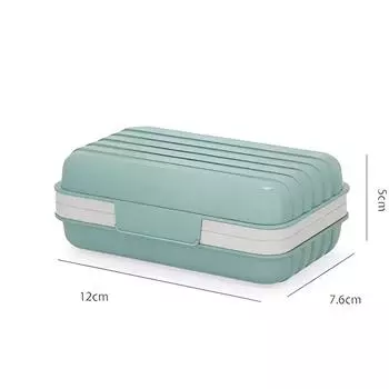 2/3pcs Bathroom Soap Dish With Lid Home Plastic Soap Box Keeps Soap Dry Soap Dish Travel Essentials