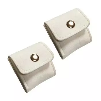 2/3Pcs Jewelry Storage Bags Snap Closure Soft Velvet Lining Multifunctional Mini Travel Jewelry Bag Necklaces Earrings Organizer