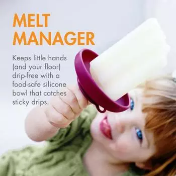 2/3Pcs Silicone Popsicle Holders for Kids No Drip Reusable Ice Cream Cone Catcher Easy to Clean Dual Functional Popsicle Accessory 2pcs жёлтый