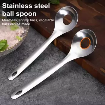 2/3 шт., ложка для фрикаделек из нержавеющей стали, инструмент для очистки кактусов, инструмент для домашней кухни, легко моется в посудомоечной машине, безопасный, эффективный гаджет для ручного пилинга 2pcs