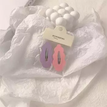 2/3pcs Trendy Wave Clouds Shaped Hair Clips for Women Girls Sweet Candy Color Barrette Cute Hair Accessories Styling Tools