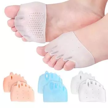 2/4/10 шт. ортопедические разделители пальцев ног, косточки на большом пальце ноги, подушки для подушечек стопы, многоразовые выравнивающие прокладки для пальцев ног, выпрямитель для мужчин и женщин 2pcs белый