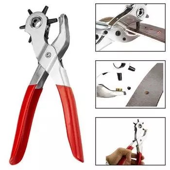 2-4,5 мм кожаный ремень, ремень, дырокол, зажим, плоскогубцы, инструмент для рукоделия «сделай сам»