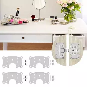 2/4/6/8/10 шт. петли из нержавеющей стали, крепежная пластина для двери шкафа, ремонтные монтажные прокладки, кухонный шкаф, мебельная фурнитура