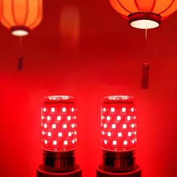 2/4/6/8/10 шт. светодиодные лампы E27 E14 кукуруза яркость освещения лампы лампы 110 В 220 В домашний декор заменить галогенные лампы 2pcs-12w-E27 красный