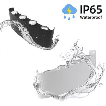 2/4/6/8/10 Вт светодиодный настенный светильник водонепроницаемый IP65 алюминиевый внутренний светильник для спальни гостиной коридора внутреннего наружного украшения Warm White (2700-3500K)