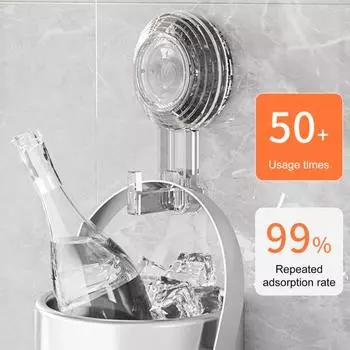 2/4/6 шт. крючков на присосках прочные несущие легко устанавливаемые прозрачные вешалки на присосках 2pcs серый/чистый