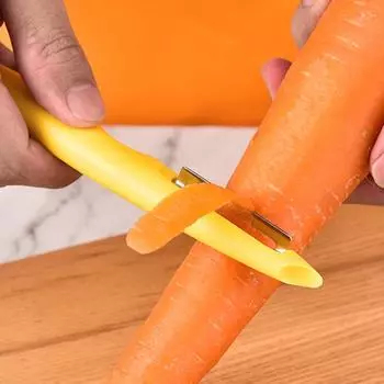 2/4/6 шт. Овощечистка Современная ручная нержавеющая сталь Инструмент для нарезки фруктов Инструмент для дыни Строгальный станок Многофункциональный Здоровье Желтый