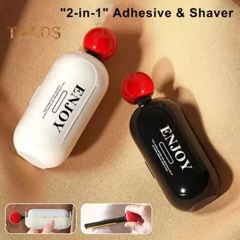 2/4/6 шт. Портативный ролик для удаления ворса, многоразовый мини-ролик для удаления шерсти домашних животных, моющийся ролик для удаления ворса 2 в 1, липкий шарик для удаления ворса 2pcs разноцветный