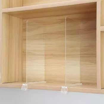 2/4/6 шт. прозрачные акриловые разделители для полок, органайзер для одежды, кошельки, одеяла, разделители для обуви для спальни, кухни, офиса 2pcs