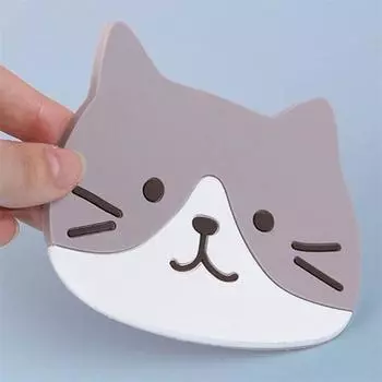 2/4/6PCS Coaster Soft Heat Insulation Pad Cute Kitchen Bar Placemat Resistant To Cold And Heat Durable