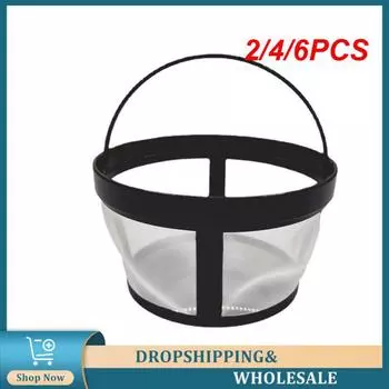 2/4/6PCS Filter Screen Household Portable Handle Mesh Nylon Kitchen Accessories Basket Washable Reusable Hand Brewed Coffee