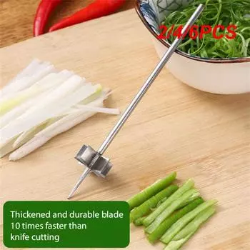 2/4/6PCS Green Onion Shredded Cutter Super Fine High-quality Stainless Steel Kitchen Tools Accessories Supplies