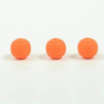 2/4/6PCS Silica Gel Beads Delicate Touch Texture Rich Colors Silicone Size 15mm Silicone Threaded Bead