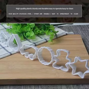 2/4/6SETS мультяшная форма для печенья пластиковая тонкая работа безопасность и защита окружающей среды мультяшный инструмент для выпечки