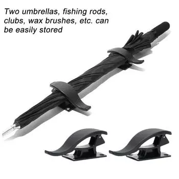 2/4/8/10 шт. крючок для спинки сиденья автомобиля многоцелевой багажник для хранения зонтика держатель автомобильный зонт E0P1 Black-2pcs