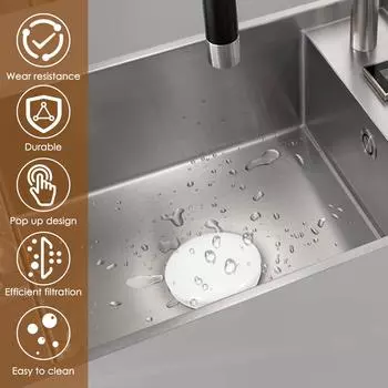 2/4/8 шт. 2 в 1 сливной фильтр для раковины всплывающий универсальный кухонный ванная комната латунный фильтр корзина антизасоряющий умывальник ловушка для волос