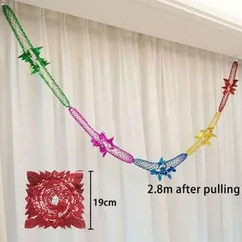 2/4/8 шт. гирлянды из металлической фольги, потолочные подвесные рождественские украшения, гирлянда, рождественский декор для вечеринки, украшения для дома, праздничные принадлежности