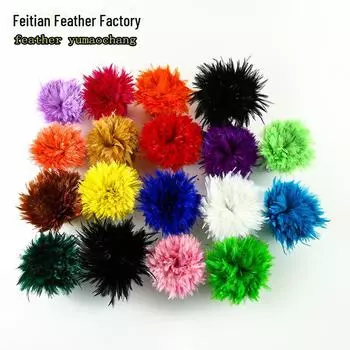 2-4 дюйма двухцветные белые кончики перьев петуха для самостоятельного изготовления аксессуаров для одежды