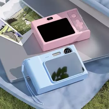 2,4-дюймовая детская цифровая камера 1080P 48MP ретро-камера для студентов 8-кратный зум камеры для путешествий селфи-камера для фотографии начального уровня жёлтый