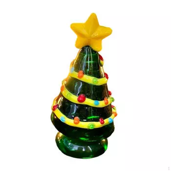 2,4-дюймовая мини-фигурка рождественской елки для украшения офиса и фотосъемки Style A