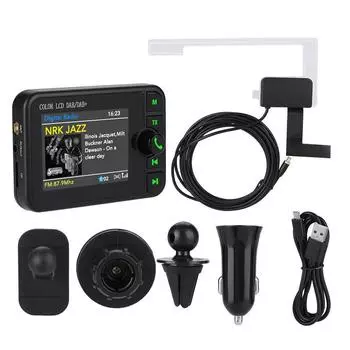 2,4-дюймовый цветной экран, совместимый с Bluetooth, автомобильный DAB DAB+ приемник, цифровое радио