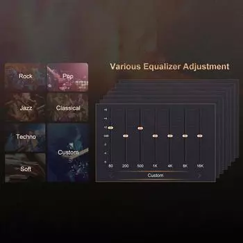 2,4-дюймовый цветной TFT-экран MP3-плеер с высоким разрешением аудиоплеера и памятью 16 ГБ Lossless серый