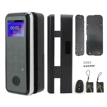 2.4-дюймовый интеллектуальный замок с отпечатком пальца, бесключевой доступ, пароль, дистанционное управление, замок для контроля доступа к двери