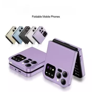 2,4-дюймовый складной мобильный телефон с функцией записи звонков FM-радио, быстрым набором, Magic Voice, двумя SIM-картами, GSM, разблокированными складными сотовыми телефонами, резервным телефоном Without TF card чёрный