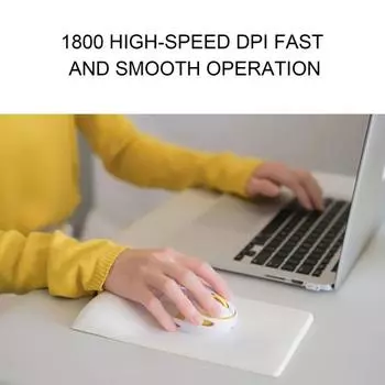 2,4 ГГц Беспроводная перезаряжаемая милая полая мышь в форме яйца, компьютерный аксессуар, подарок чёрный