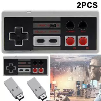 2,4 ГГц беспроводной контроллер джойстик геймпад для NES Mini Classic Edition DE