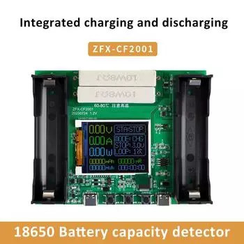 2/4 канала 18650 тестер аккумуляторов мАч МВтч цифровой детектор мощности аккумулятора модуль Type-C 18650 тестер емкости литиевых аккумуляторов