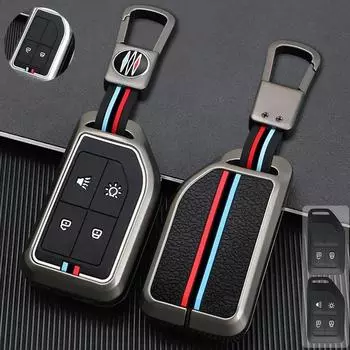 2 4 кнопки цинковый сплав + силиконовый чехол для автомобильного ключа с полным покрытием для Volvo FH16 CARGO 555 FM Heavy Truck Remote Key Protection Shell Bag