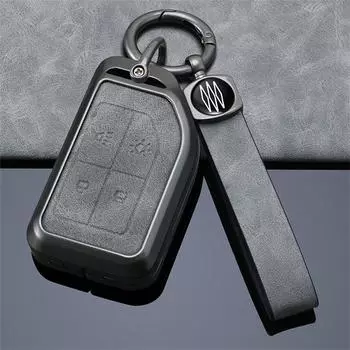 2 4 кнопки металлический кожаный автомобильный дистанционный ключ чехол оболочка брелок для Volvo fh16 rc FM EVRO 6 fh грузовик полуприцеп аксессуары стиль серый