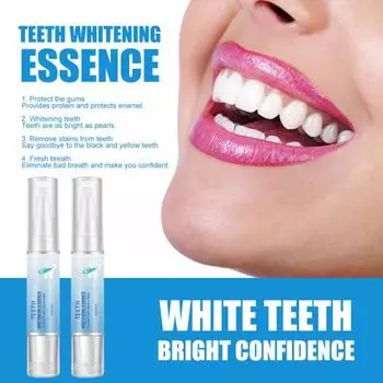 2/4 шт., 4 мл, ручка для отбеливания зубов, мгновенный блеск, безболезненная эмаль, безопасная для зубов, удаление пятен, налет, уход за полостью рта, чистка зубов, осветляющий гель 2pcs