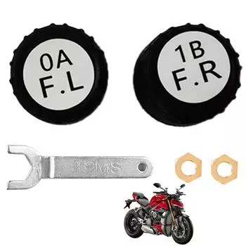 2/4 шт. Беспроводная автоматическая охранная сигнализация Bluetooth-совместимая 5.0 внешний датчик давления в шинах мотоциклетная система мониторинга TPMS