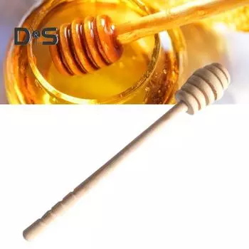 2/4 шт. деревянная мешалка для смешивания меда, многоразовые палочки для меда, палочка для сот, ложка для меда, без заусенцев, инструмент для размешивания меда, джем из медового сиропа 2pcs