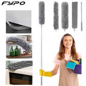 2/4 шт. Длинная ручка щетка для уборки пыли 2,5 м/1,4 м телескопическая щетка для уборки щелей в кровати потолочная люстра пылеуловитель Товары для уборки дома Инструменты