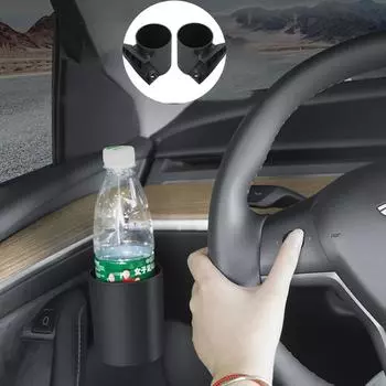 2/4 шт. для Tesla Model 3 Y, подстаканник на дверь автомобиля, ящик для хранения стаканов, крепление на дверь, подставка для бутылки с водой, автомобильные аксессуары