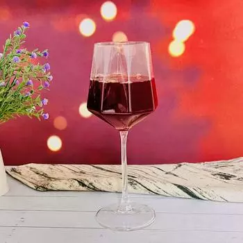 2/4 шт. Геометрические бокалы для вина 13,86 унций, бокал для шампанского, для виски, коктейлей, для бара, паба, клуба, ресторана и домашнего использования, посуда для напитков 2
