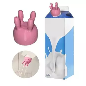 2/4 шт. Инструмент для розлива молока Крышки для носика для розлива Пластиковая крышка Коробчатая крышка для отделения молока Вымя коровы Картонная крышка для разделения молока 3,8x3,5x3,5 см 2pcs