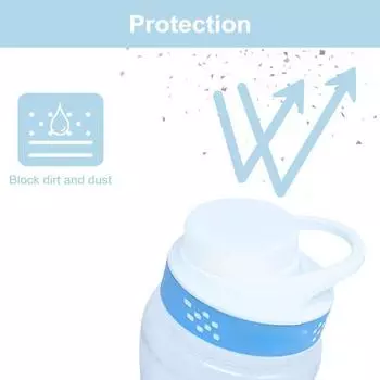 2/4 шт. колпачки для бутылок с водой, легко чистящиеся силиконовые сменные крышки для Cirkul, нескользящий текстурированный дизайн, необходимые для бутылок с водой 2pcs