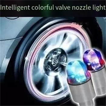 2/4 шт. колпачок для колесных фонарей, автомобильный колпачок для колес, шин, воздушных клапанов, светодиодный колпачок, аксессуары для велосипеда, автомобиля, мотоцикла Blue