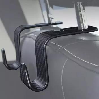 2/4 шт. крючок для автомобильного сиденья, экономия места, прочный автомобильный крючок из углеродного волокна, скрытый крючок для спинки сиденья, для подвешивания тяжелых предметов, мелочей, сумок 3,5 дюйма, автомобильные аксессуары A-2pcs