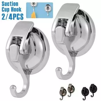 2/4 шт. крючок на присоске 15 фунтов супер присоска настенный крючок без сверления вакуумный халат одежда полотенце крючок для кухни ванная комната туалет 2PCS