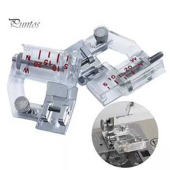 2/4 шт. Лапка для пришивания косой бейки, диапазон регулировки от 5 до 20 мм, низкая лапка, прижимная лапка для швейной машины, аксессуары для швейных машин 2pcs