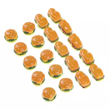 2/4 шт мини-гамбургеры миниатюрные модели еды аксессуары для кукольного домика 2-2pcs